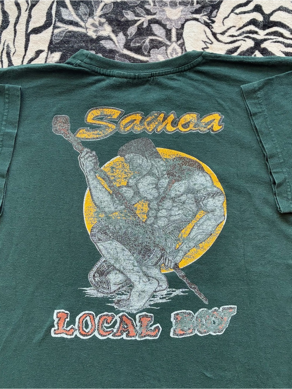 B1B - VINTAGE 00s SAMOA LOCAL BOY Y2K POLYNESIAN ISLANDER T SHIRT